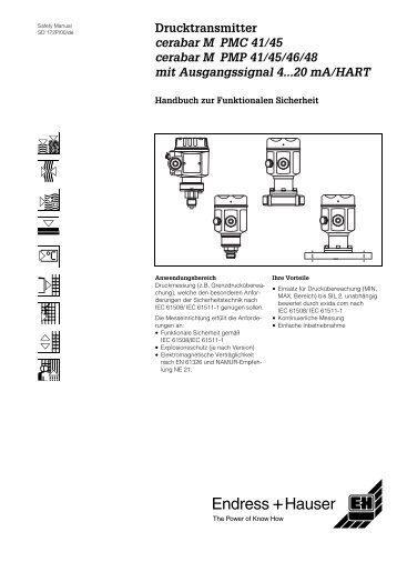 Cerabar S PMC 731/631, PMP 731/ PMP 635 - Endress+Hauser