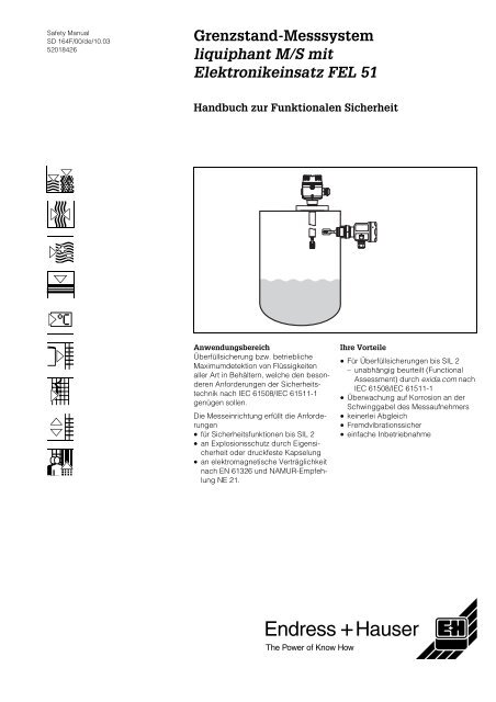 Liquiphant M/S, FEL 51 - Endress+Hauser