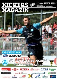 04 Kickers-Magazin Alemannia Aachen (pdf mit 17 - SV Stuttgarter ...