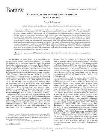 Peter K. Endress 2 - American Journal of Botany