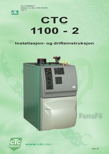 14. TAPPEVANNSKAPASITETER cTc 1100 - 2 - CTC ferrofil AS