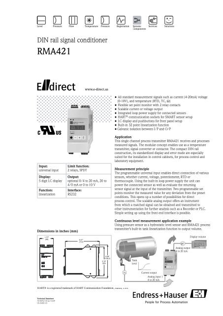 RMA421 - Endress+Hauser