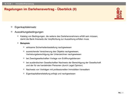 Immobilienfinanzierung - Deutsch-Nordische Juristenvereinigung eV