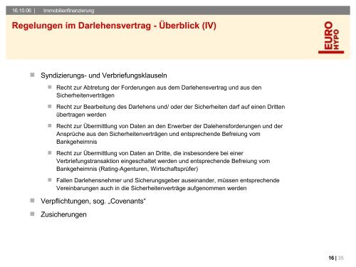 Immobilienfinanzierung - Deutsch-Nordische Juristenvereinigung eV