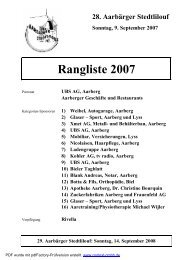 Deckblatt Rangliste 2007 - Aarberger Stedtlilouf