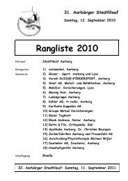 Rangliste 2010 - Aarberger Stedtlilouf