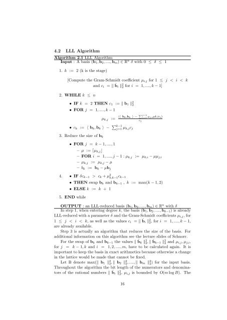 Lattice Basis Reduction in Infinity Norm - Technische Universität ...