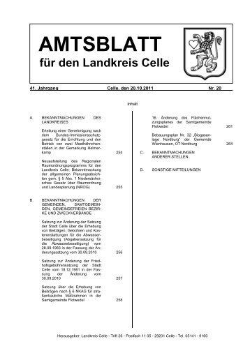 Wappen des Landkreises Celle - Landkreis Celle