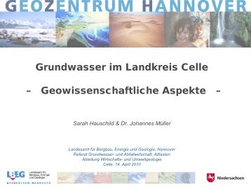 Grundwasser im Landkreis Celle - Geowissenschaftliche Aspekte