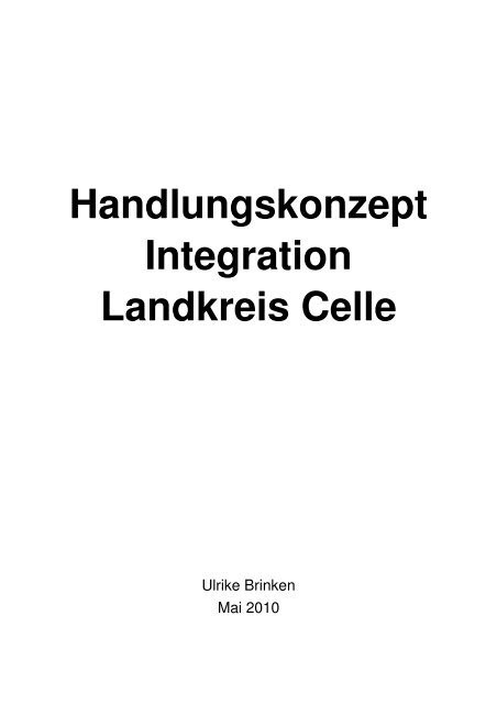 Handlungskonzept Integration 07.10.10 - Landkreis Celle