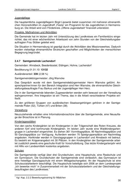Handlungskonzept Integration 07.10.10 - Landkreis Celle