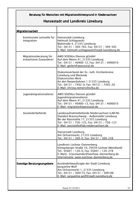 20111012 MIGRATIONSBERATUNGSATLAS Stand 01.10.2011