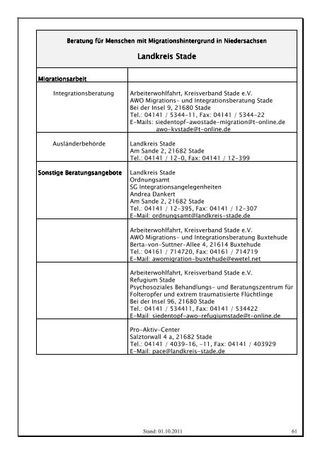 20111012 MIGRATIONSBERATUNGSATLAS Stand 01.10.2011