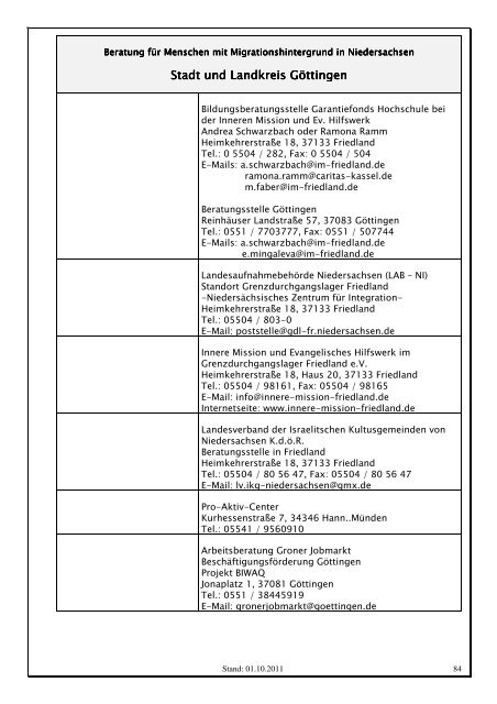 20111012 MIGRATIONSBERATUNGSATLAS Stand 01.10.2011