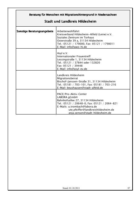 20111012 MIGRATIONSBERATUNGSATLAS Stand 01.10.2011