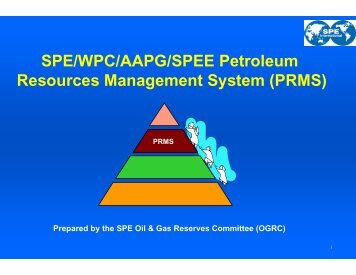 SPE/WPC/AAPG/SPEE Petroleum Resources Management System ...