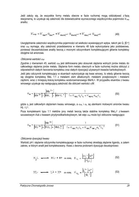 MONOGRAFIA Praktyczna chromatografia jonowa