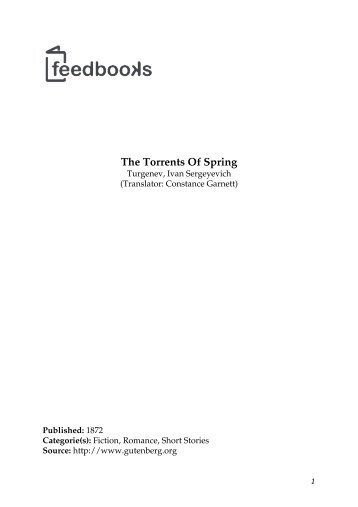 The Torrents Of Spring