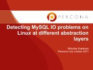 Detecting MySQL IO problems on Linux at different ... - Percona