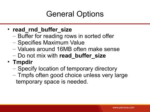 Optimizing MySQL Configuration - Percona