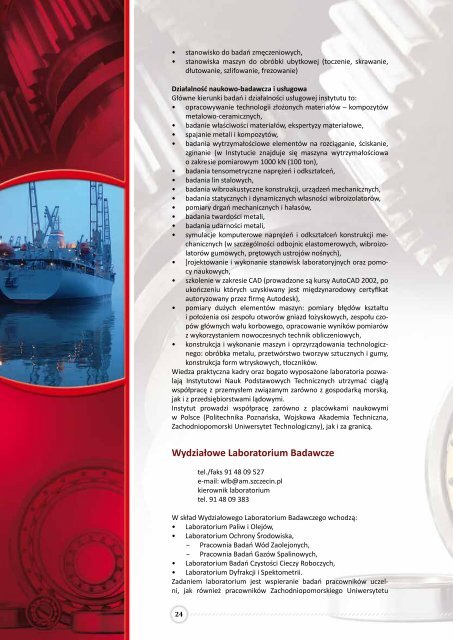 folder - Biuro karier - Akademia Morska w Szczecinie