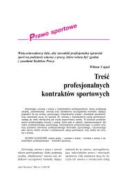 Treść profesjonalnych kontraktów sportowych