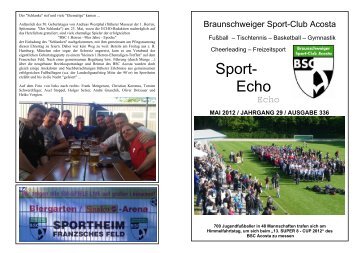 Sport- Echo - BSC-Echo.de