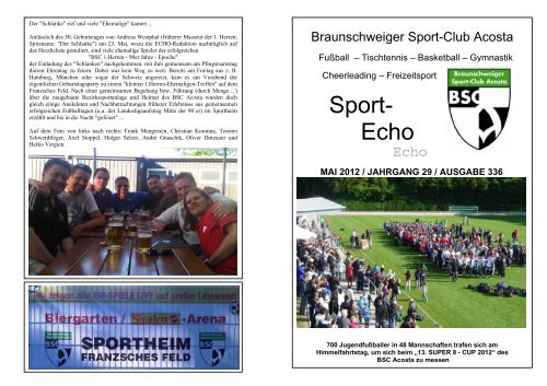 Sport- Echo - BSC-Echo.de