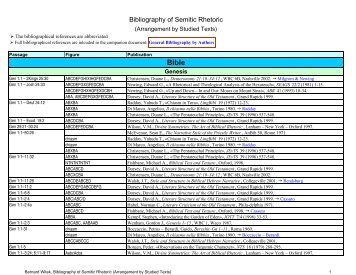 per libri biblici - Retorica Biblica e Semitica