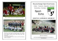 Sport - Echo Nr. 337 August 2012 - BSC-Echo.de