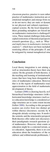 Commentary on Theories of Mathematics Education