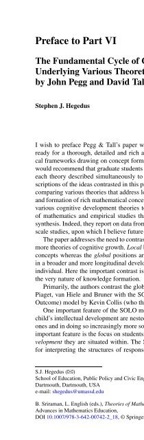 Commentary on Theories of Mathematics Education