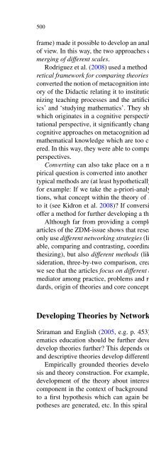 Commentary on Theories of Mathematics Education