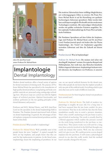 Implantologie - Zahnarzt Prof. Dr. Michael Rosin