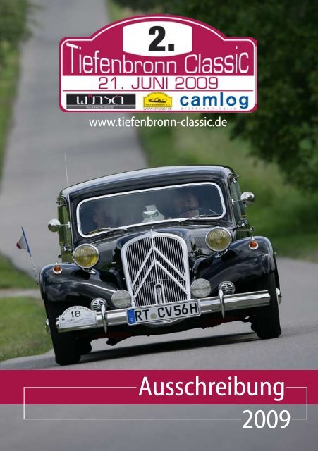 Ausschreibung 2009 - Oldtimer-Freunde Tiefenbronn eV