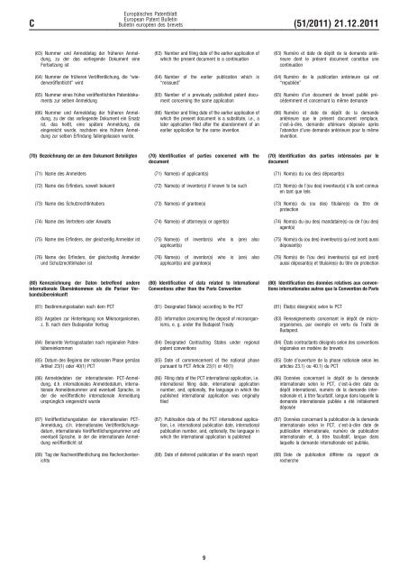 Bulletin 2011/51 - European Patent Office