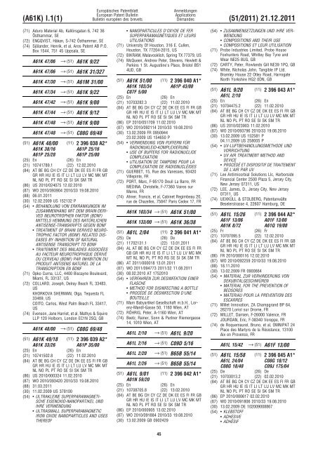 Bulletin 2011/51 - European Patent Office