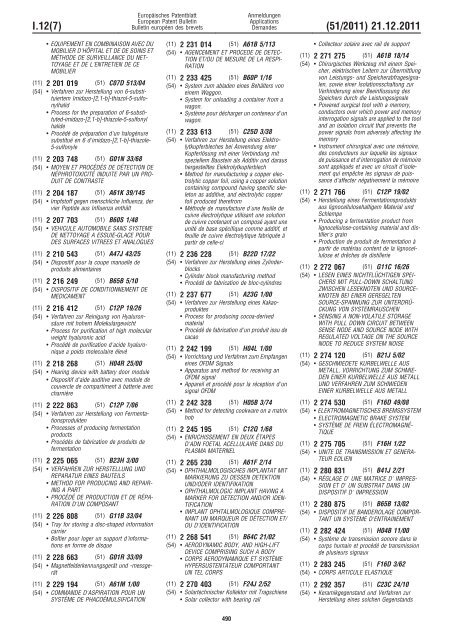 Bulletin 2011/51 - European Patent Office