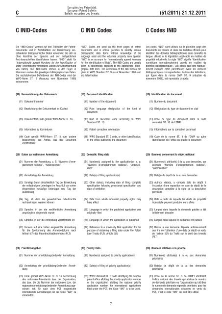 Bulletin 2011/51 - European Patent Office