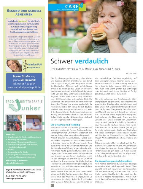 CARE - Hindenburger Stadtzeitschrift für Mönchengladbach und ...