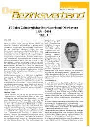 Der Bezirksverband - Zahnärztlicher Bezirksverband Oberbayern