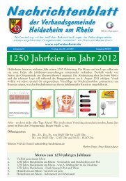 1250 Jahre - Verbandsgemeinde Heidesheim