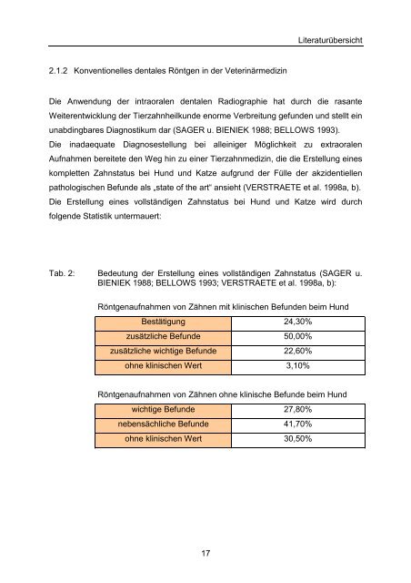 Vergleichende Untersuchung konventioneller und digitaler intraoraler