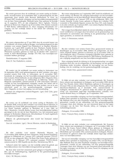 Staatsblad Moniteur - Meteo.