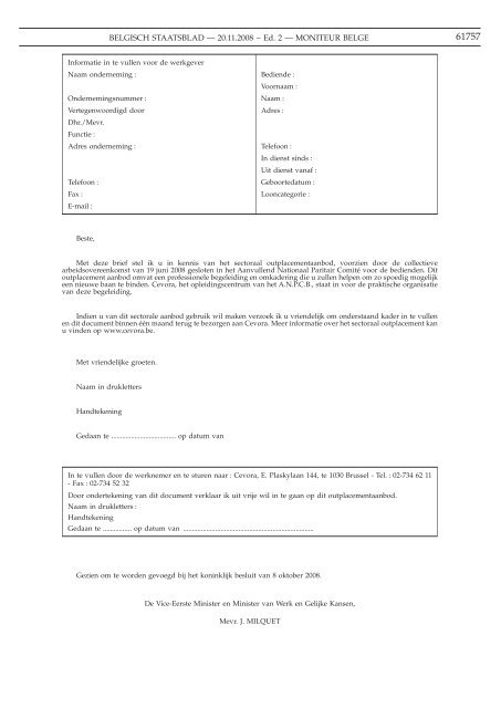 Staatsblad Moniteur - Meteo.