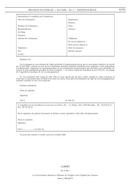 Staatsblad Moniteur - Meteo.