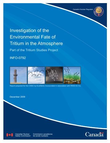 Investigation of the Environmental Fate of Tritium in the Atmosphere