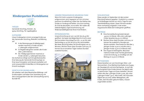 Kindergarten Pusteblume - Landkreis Regensburg