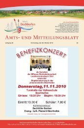 Mitteilungsblatt vom 28.10.2010 - Markt Bechhofen