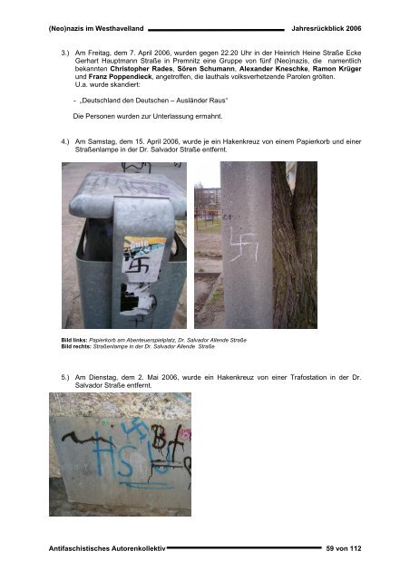 Jahresrückblick 2006 - APAP – Antifaschistisches Pressearchiv ...